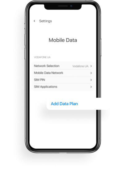 Select “Add Data Plan”