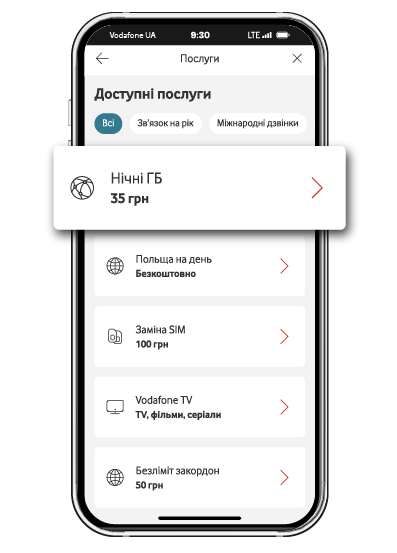 Знайдіть послугу <strong>«Нічні ГБ»</strong> у меню Доступні послуги в <a href="https://my.vodafone.ua/geo-search" target="_blank">My Vodafone</a>