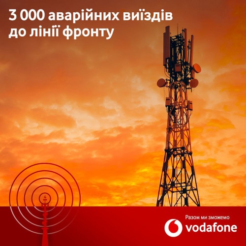 Vodafone відновив роботу 99% базових станцій Миколаївщини та 72% – деокупованої Херсонщини